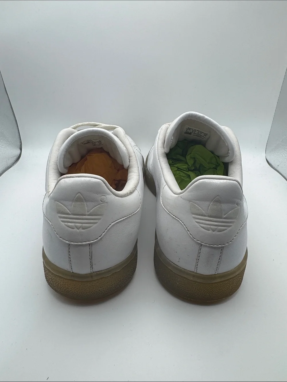 VINTAGE 2007 ADIDAS STAN SMITH WHITE TOE SNEAKERS MEN'S SIZE US 9